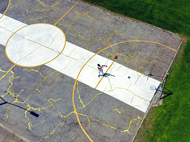 Basketball Court Repair in Clear Lake City, TX